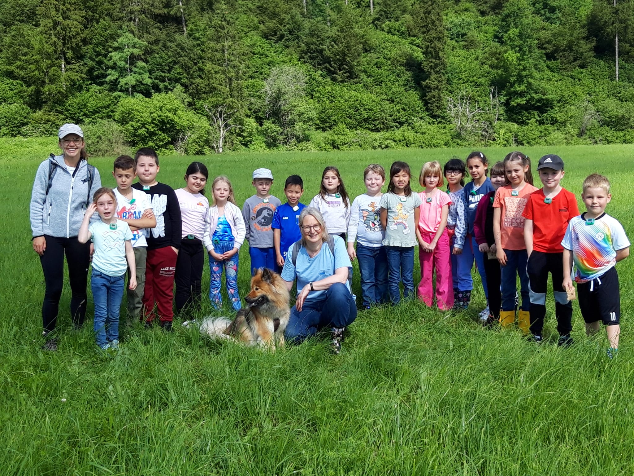 Das Wappen der Stadt Möhringen bei Tuttlingen mit der Mohrfrau auf blauem Hintergrund.
